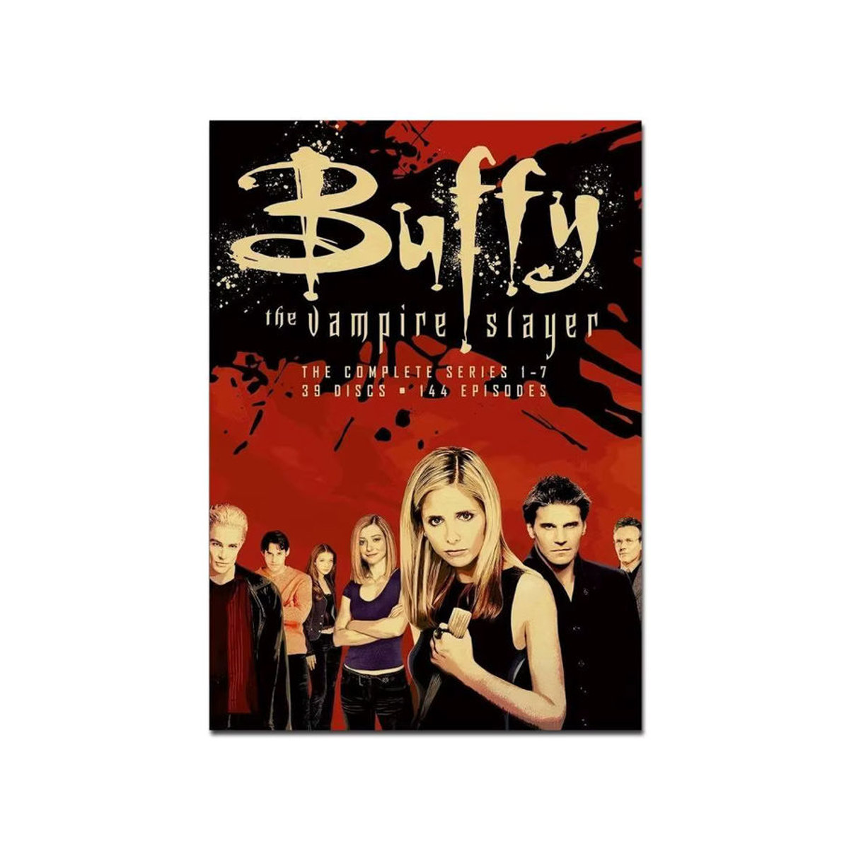 Buffy The Vampire Slayer Whitepaper Poster als mehrfarbige Wandkunst im Hochformat auf Papier - Bild 7