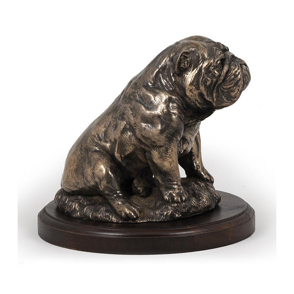 Bulldog II Hundestatue von Art-Dog in Braun als klassische Dekofigur für dein Büro oder als Trophäe - Bild 2