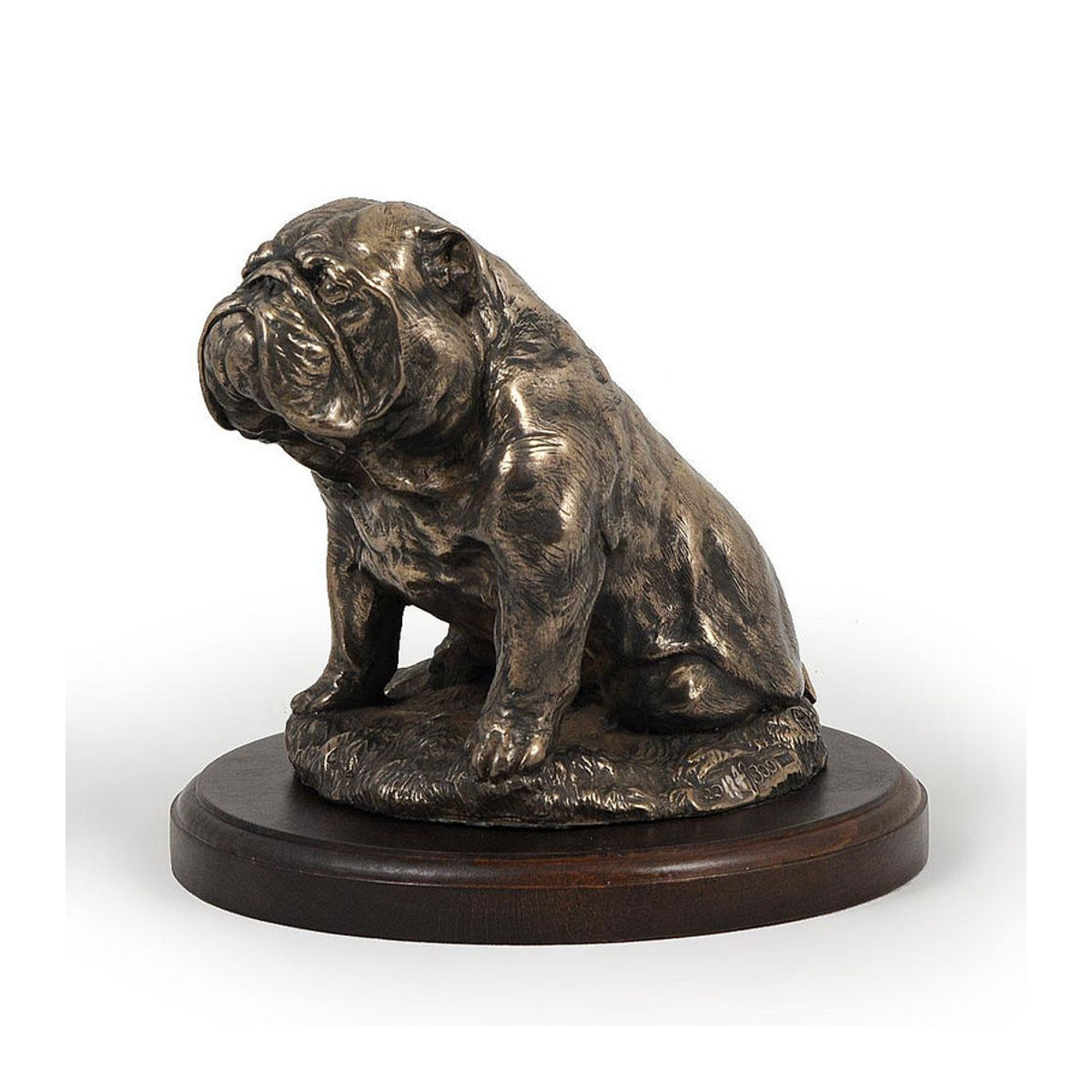 Bulldog II Hundestatue von Art-Dog in Braun als klassische Dekofigur für dein Büro oder als Trophäe - Bild 3