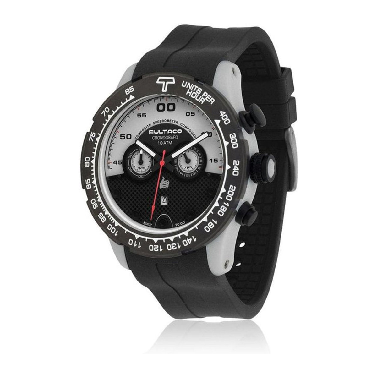 BULTACO Herrenarmbanduhr H1PA48C-SA1 mit Quarzwerk in Schwarz-Grau - Bild 1