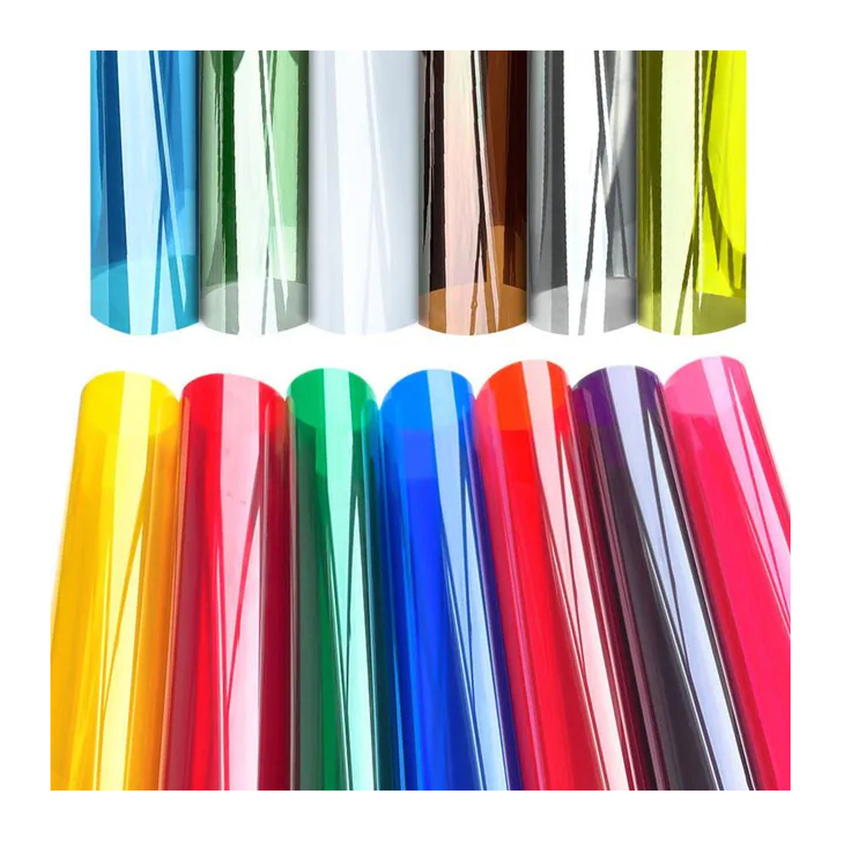 Bunte Fensterfolie Findohope mit UV-Schutz für Weihnachtsdekoration und Heimgestaltung, Mehrfarbig und Grau, B/H: 38,1 x 119,38 cm - Bild 1