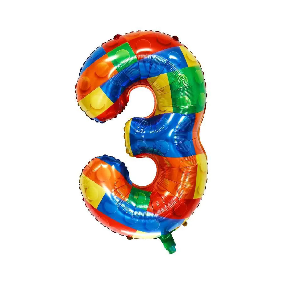 Bunte Latex-Ballons in Baustein-Optik für deine Geburtstags- oder Babyparty, 32 Zoll, Mehrfarbig - Bild 3