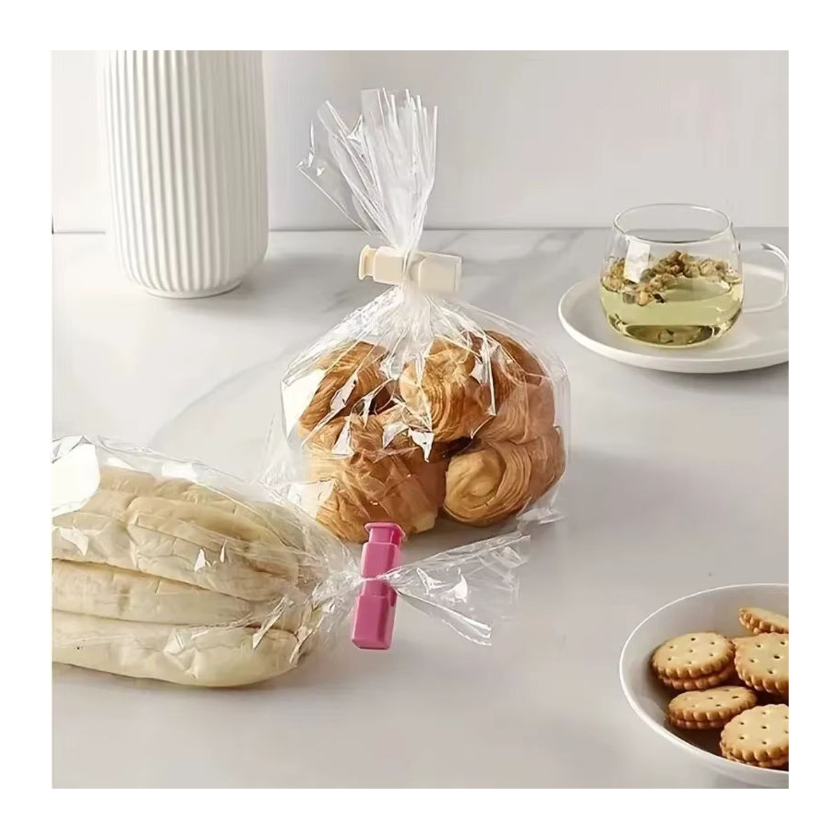 Bunte Lebensmittelversiegelungsclips zur Konservierung von Snackbeuteln und Plastiktüten - Bild 5