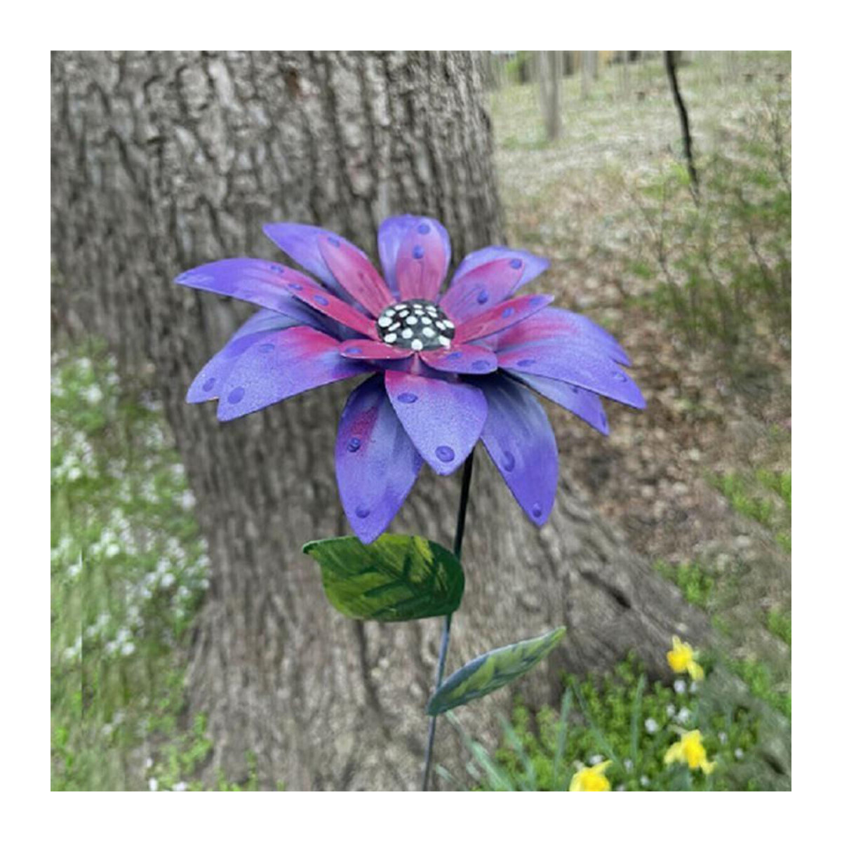 Bunte Metallblumen Gartenstecker aus Eisen für Innen und Außen in 8 Farben - Bild 3