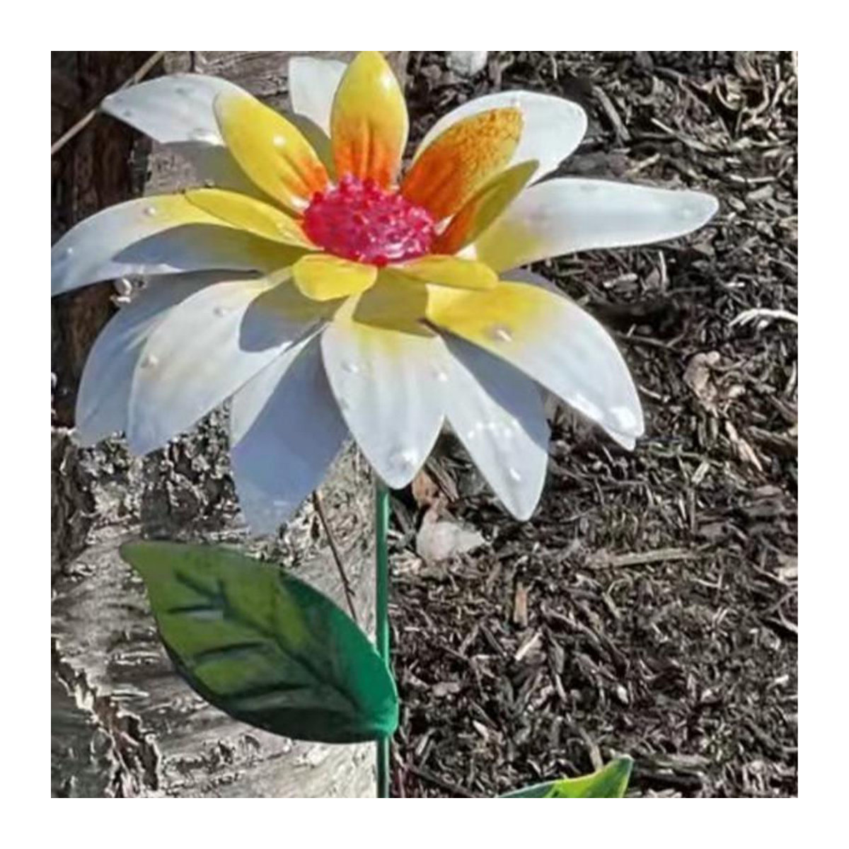 Bunte Metallblumen Gartenstecker aus Eisen für Innen und Außen in 8 Farben - Bild 4