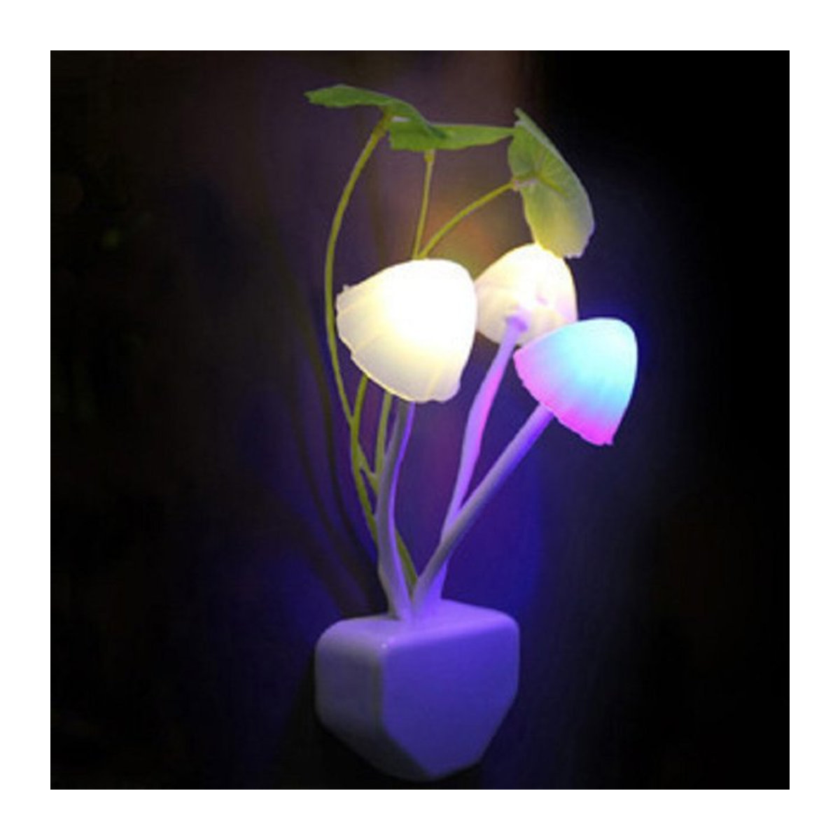 Bunte Pilz LED Nachtlicht Lampe mit Sensor für den Nachttisch - Bild 1