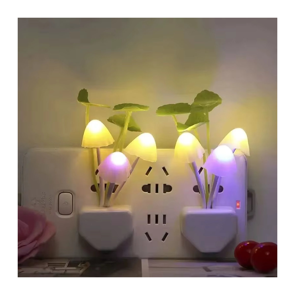 Bunte Pilz LED Nachtlicht Lampe mit Sensor für den Nachttisch - Bild 5