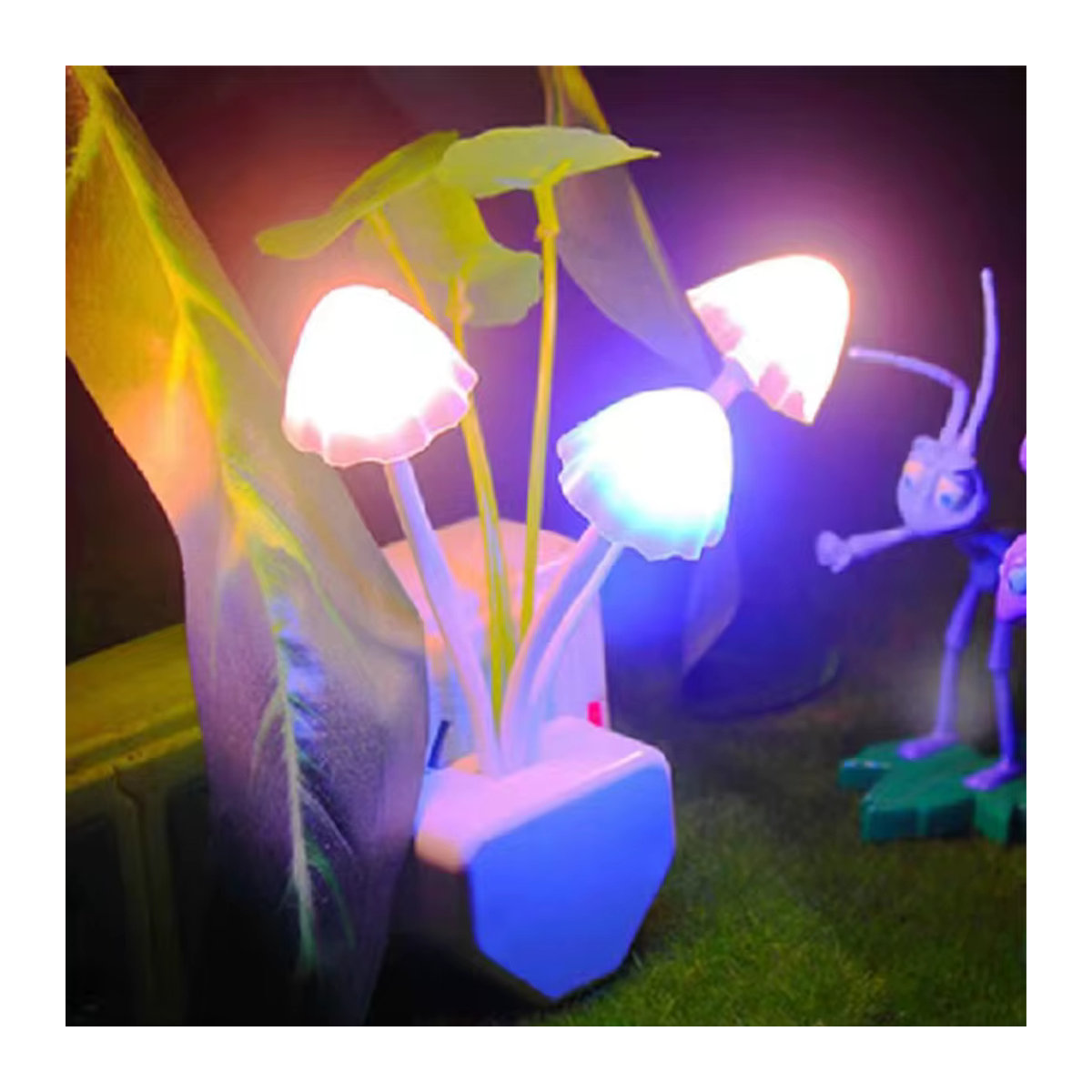 Bunte Pilz LED Nachtlicht Lampe mit Sensor für den Nachttisch - Bild 6