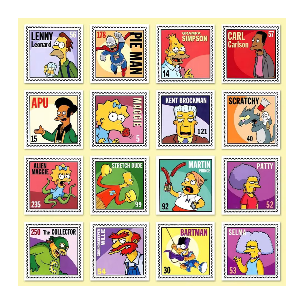 Bunte Simpson Familien Aufkleber für Kinder zum DIY Dekorieren von Laptop, Skateboard und Spielzeug - Bild 2