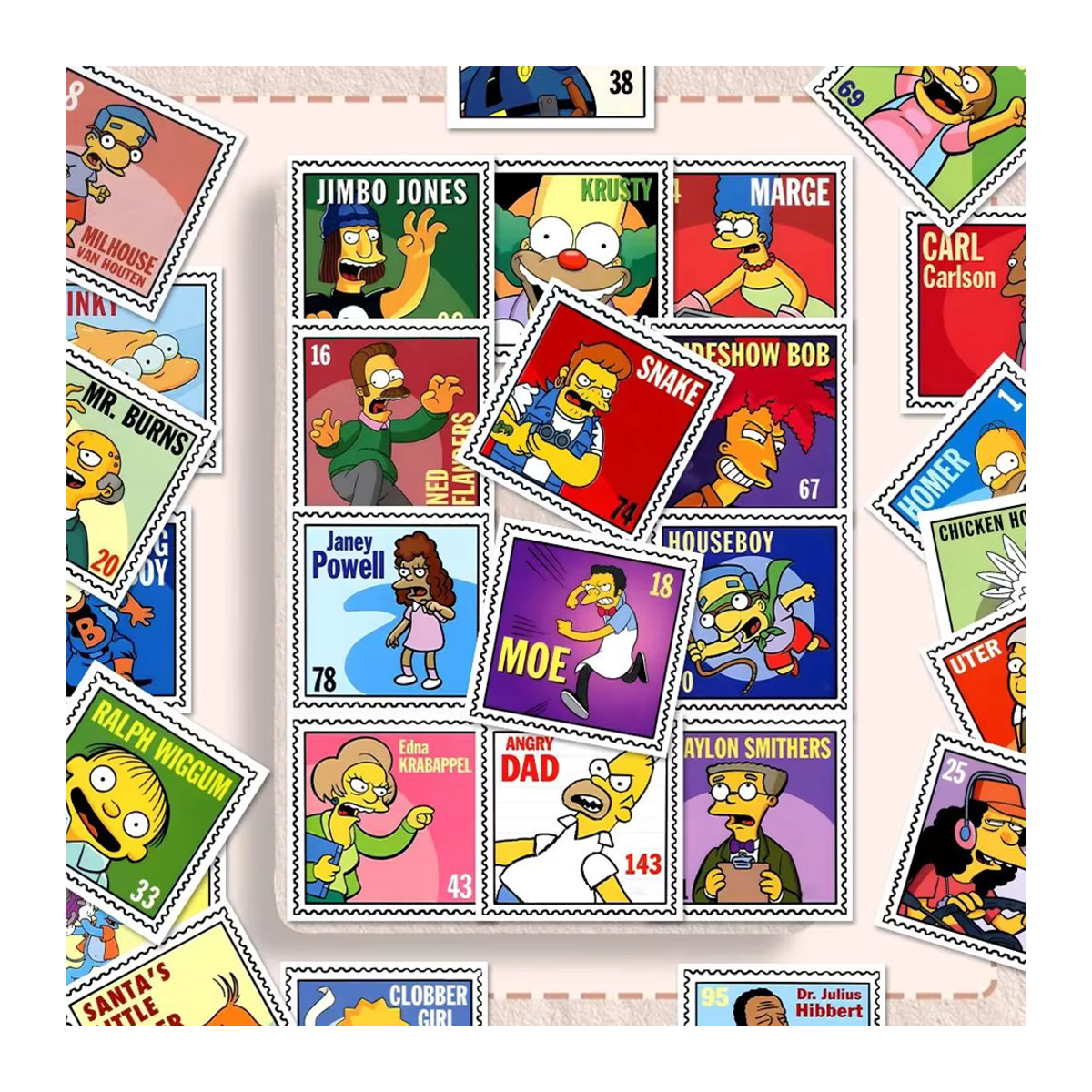 Bunte Simpson Familien Aufkleber für Kinder zum DIY Dekorieren von Laptop, Skateboard und Spielzeug - Bild 3