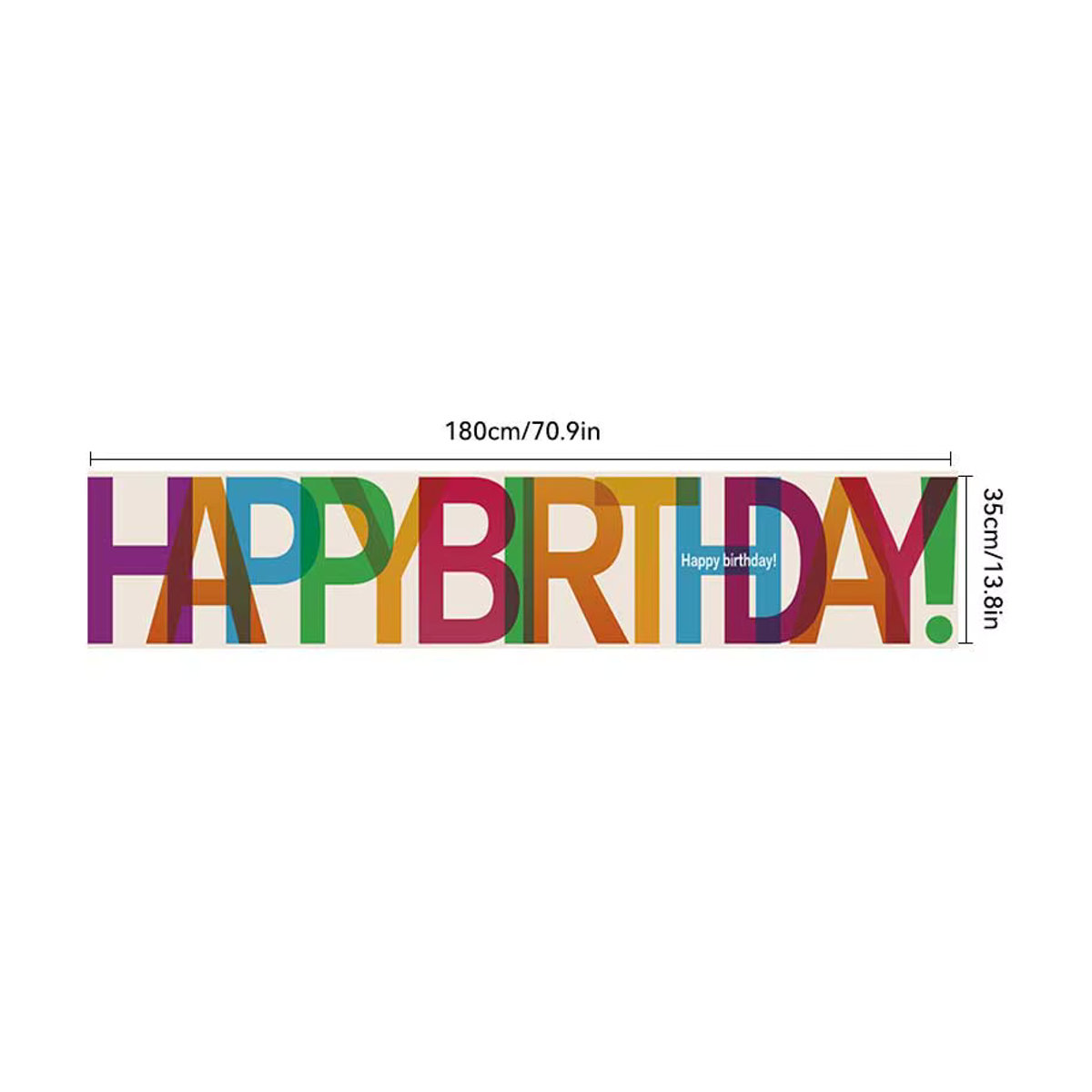 Bunter Tischläufer Alles Gute zum Geburtstag für deine Party Dekoration in Mehrfarbig - Bild 5