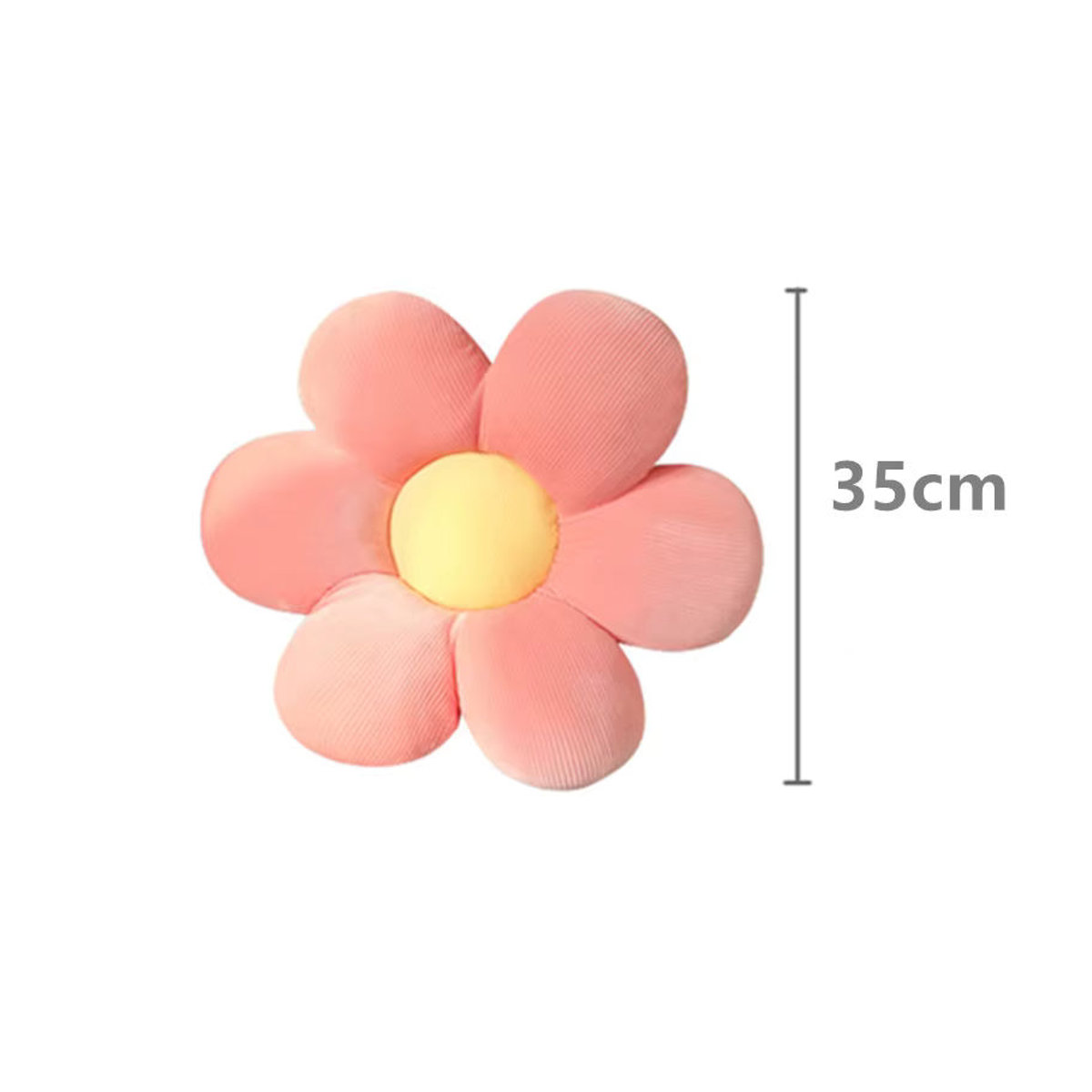 Buntes Blumen Plüschkissen in Blütenform als weiches Stofftier für Baby und Kinder zur Dekoration - Bild 5