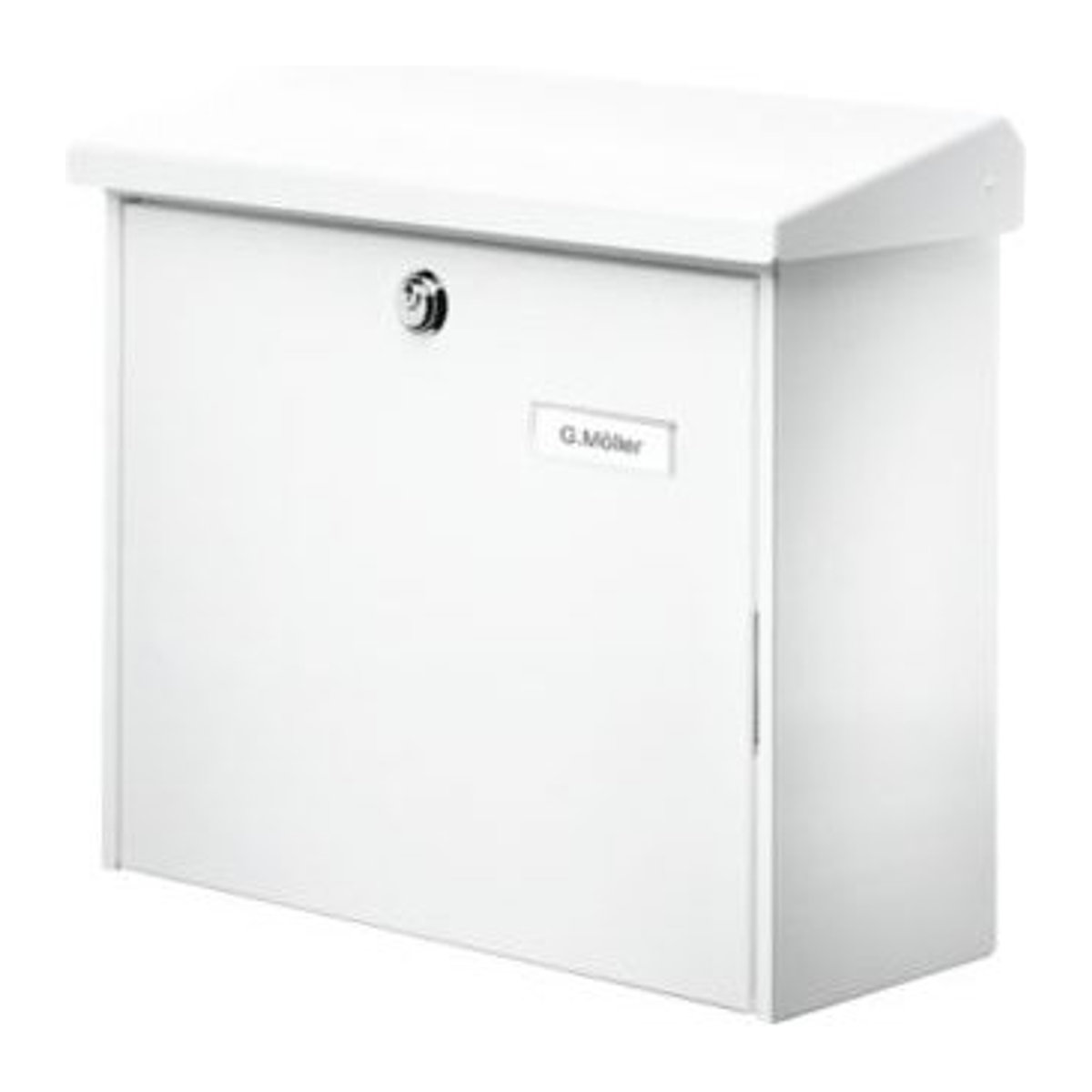 Burg Wächter 4120 COMFORT Briefkasten aus Stahlblech mit Schlüsselschloss in Weiß - Bild 2