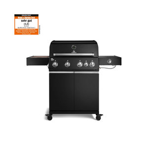 Burnhard DE Big FRED Deluxe Gasgrill 4-Brenner Series 4 Black Edition mit Gusseisen