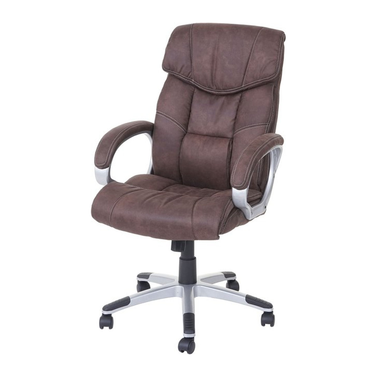 Bürostuhl MCW-A71 Chefsessel Drehstuhl in Wildleder-Optik Vintage Braun - Bild 1