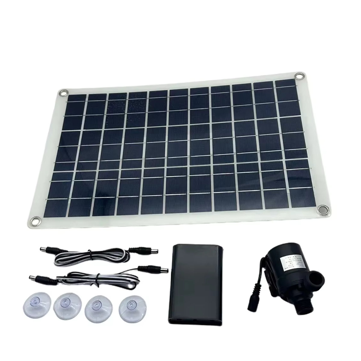 Bürstenloses Solar Wasserpumpen-Kit 800L/H in Schwarz für Pool, Teich, Vogelbad und Gartenbrunnen - Bild 2