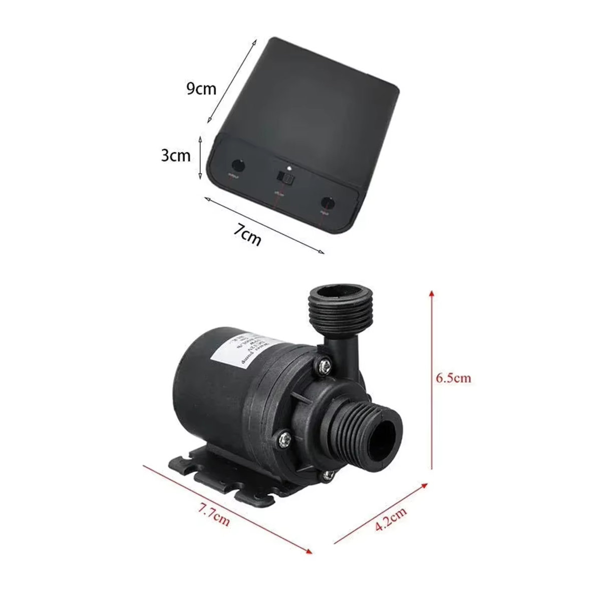 Bürstenloses Solar Wasserpumpen-Kit 800L/H in Schwarz für Pool, Teich, Vogelbad und Gartenbrunnen - Bild 6