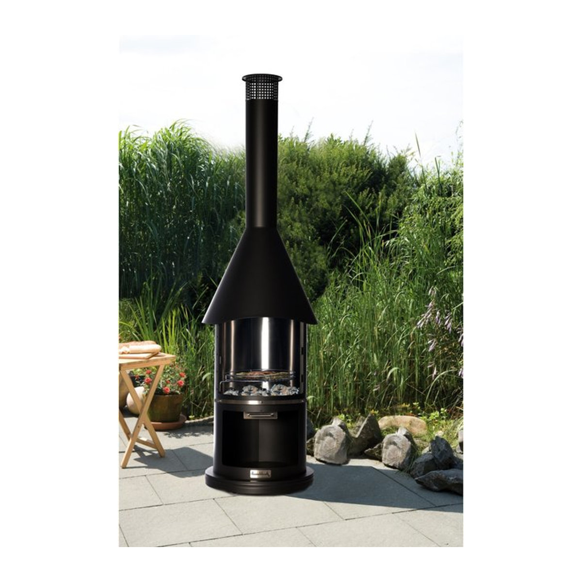Buschbeck Auckland Edelstahlgrill Schwarz B/T/H: 65 x 65 x 230 cm - Bild 1