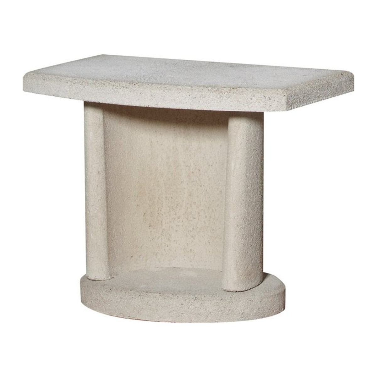Buschbeck Beistelltisch Georgia aus Beton in Weiß, B/H/T: 70 x 57 x 41 cm - Bild 1