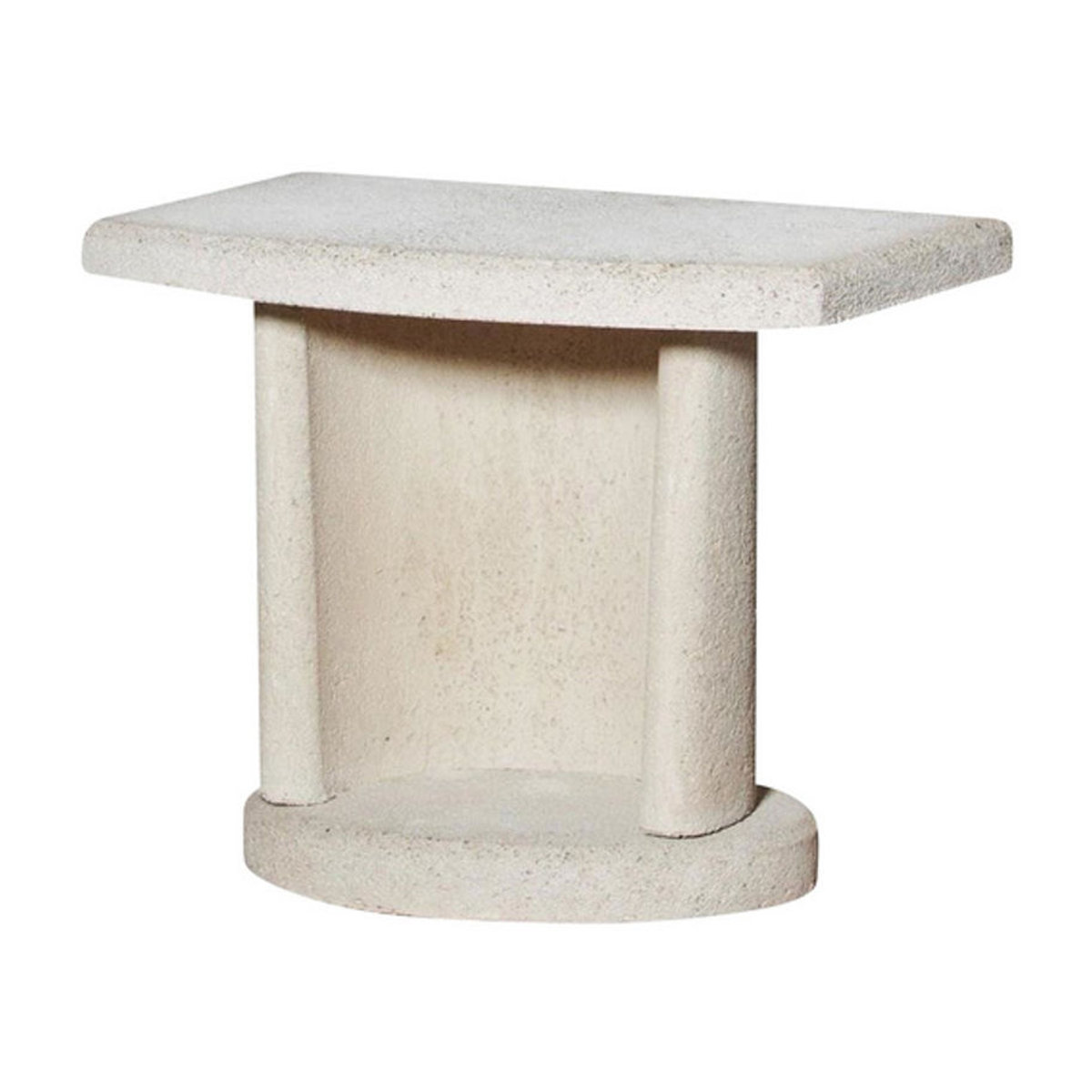 Buschbeck Beistelltisch Georgia aus Beton in Weiß, B/H/T: 70 x 57 x 41 cm - Bild 3