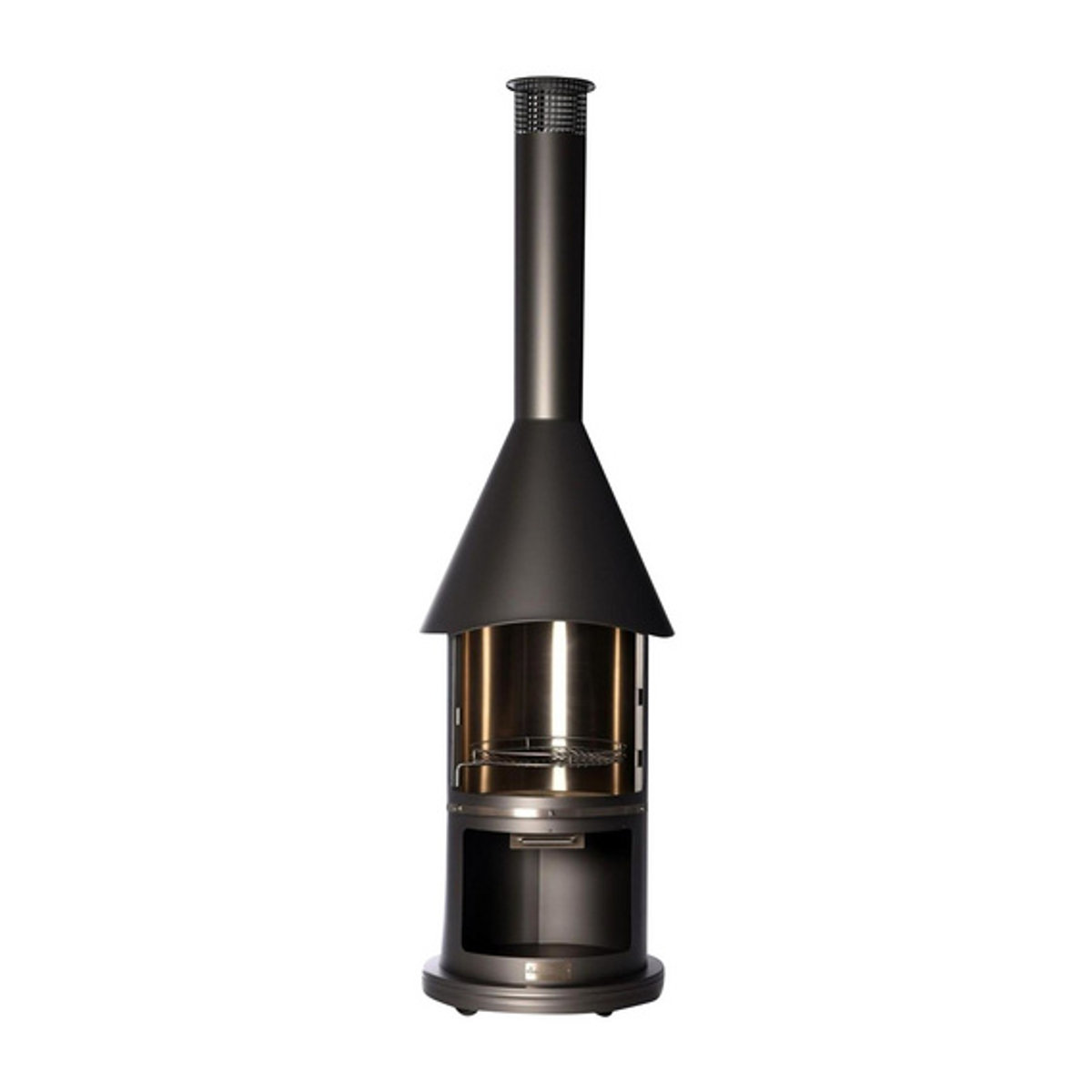 BUSCHBECK Edelstahlgrill Auckland in Grau mit Holzkohlefunktion, B/H/T: 65 x 230 x 65 cm - Bild 1