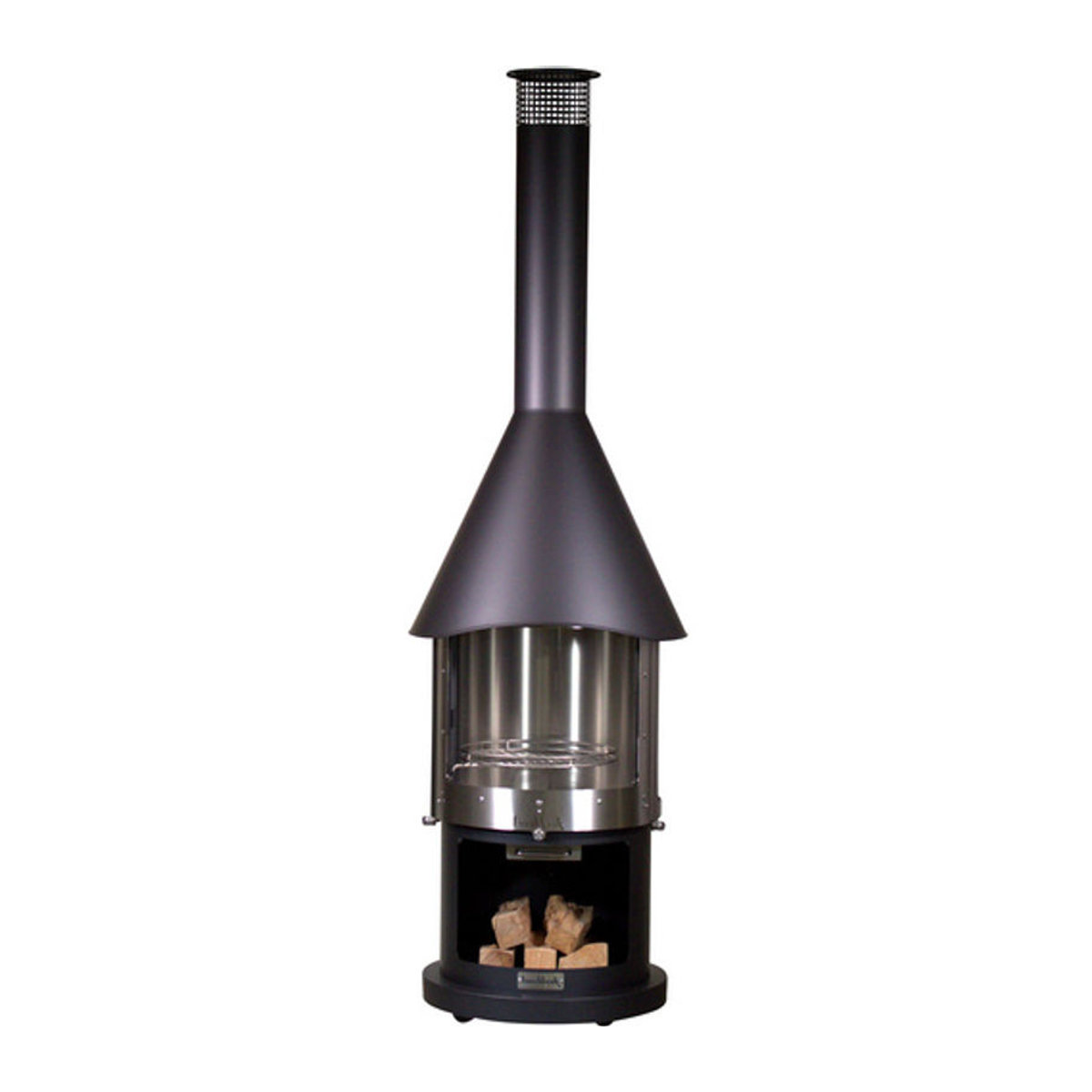 Buschbeck Grillkamin Melbourne in Schwarz mit Edelstahl und Glas, B/H/T: 65 x 230 x 65 cm - Bild 2