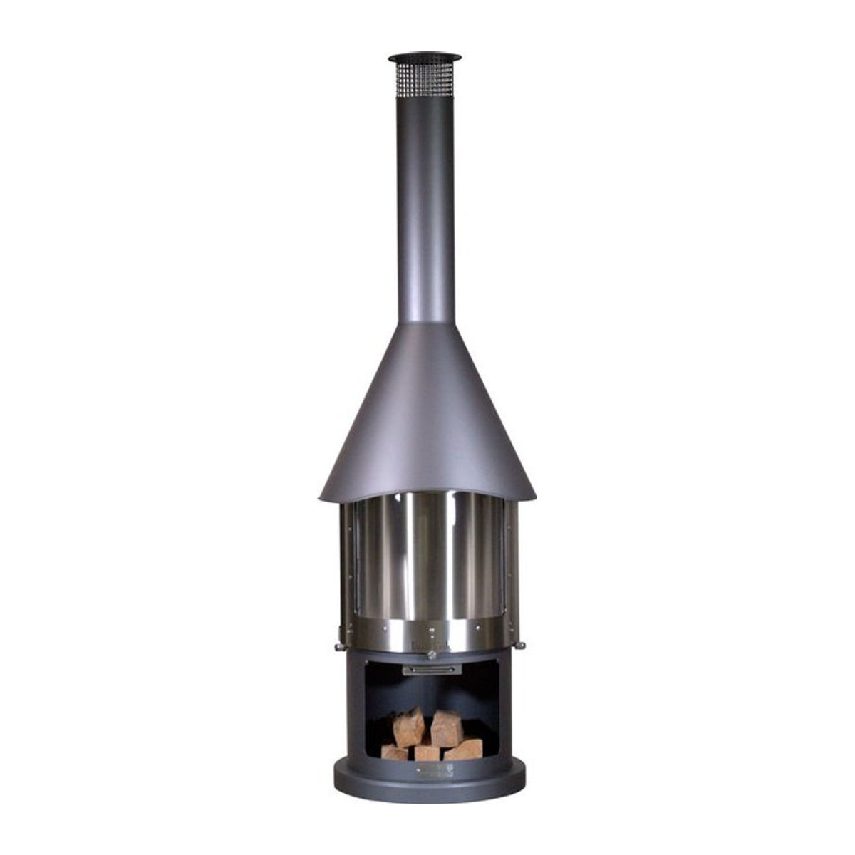 Buschbeck Grillkamin Melbourne Modern in Grau und Anthrazit B/H/T: 65 x 230 x 65 cm - Bild 1
