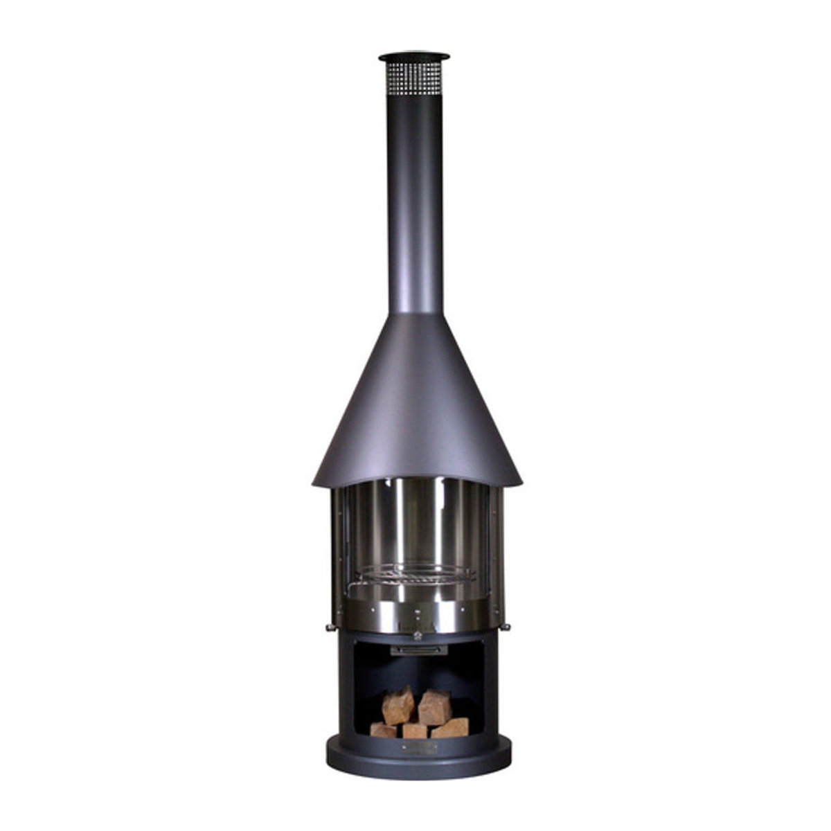 Buschbeck Grillkamin Melbourne Modern in Grau und Anthrazit B/H/T: 65 x 230 x 65 cm - Bild 2