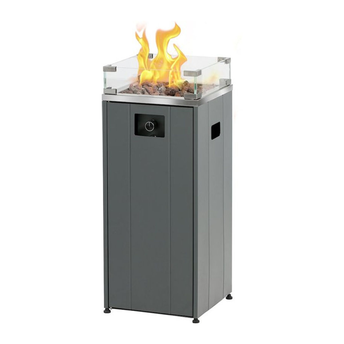 Buschbeck Loungefeuer Gas in Grau/Anthrazit, Höhe: 91 cm - Bild 1