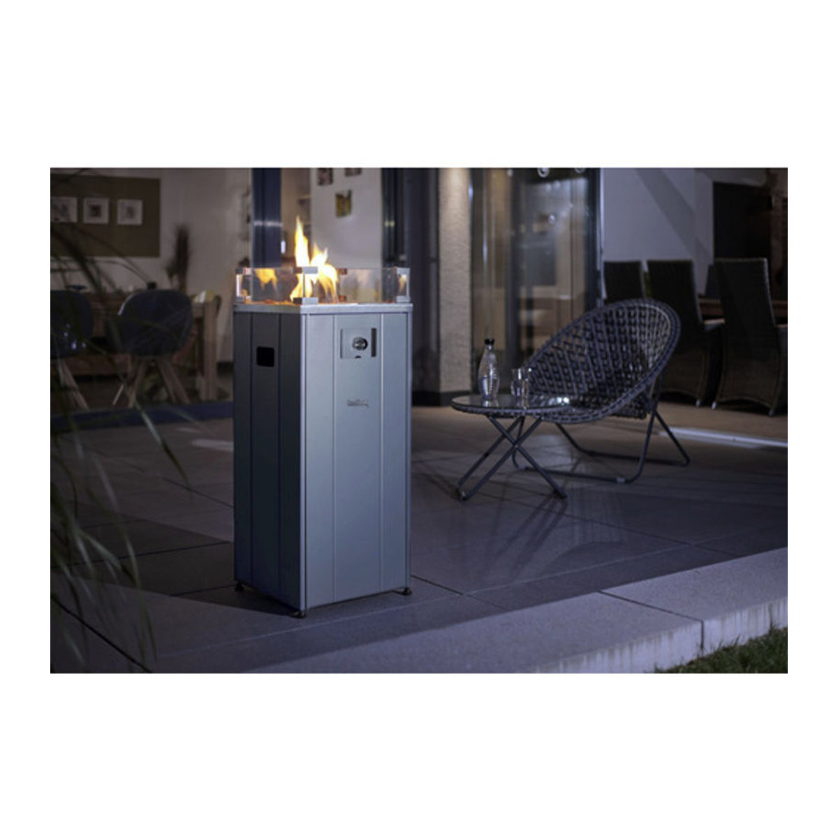 Buschbeck Loungefeuer Gas in Grau/Anthrazit, Höhe: 91 cm - Bild 4