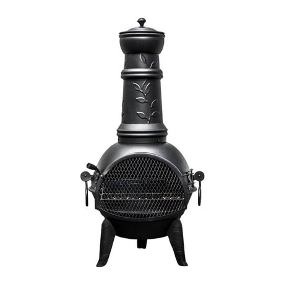 Buschbeck Mexiko-Ofen Leaf M Kaminofen aus Gusseisen in Schwarz B/H/T: 43 x 107 x 43 cm - Bild 2