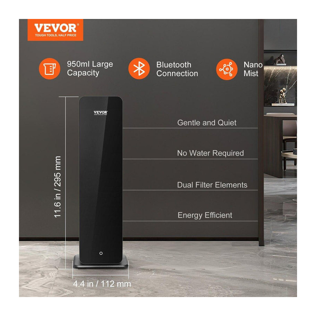 Buying Solutions MB Bluetooth Kaltluft-Diffusor 950ml Wasserloser Aromatherapie-Vernebler Schwarz - Bild 6