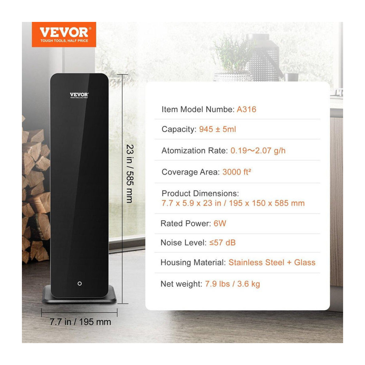 Buying Solutions MB Bluetooth Kaltluft-Diffusor 950ml Wasserloser Aromatherapie-Vernebler Schwarz - Bild 7