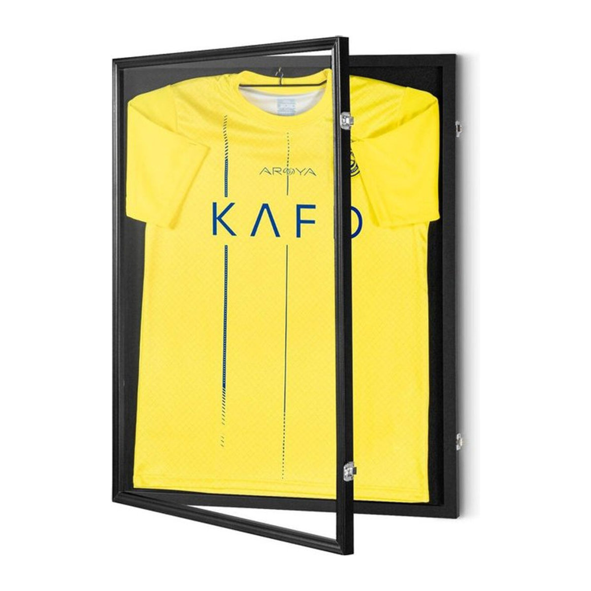Buying Solutions, MB Sporttrikot Vitrine mit UV-Schutz und Kleiderbügel, Schwarz, B: 61 cm, H: 81,3 cm, T: 3,8 cm - Bild 1