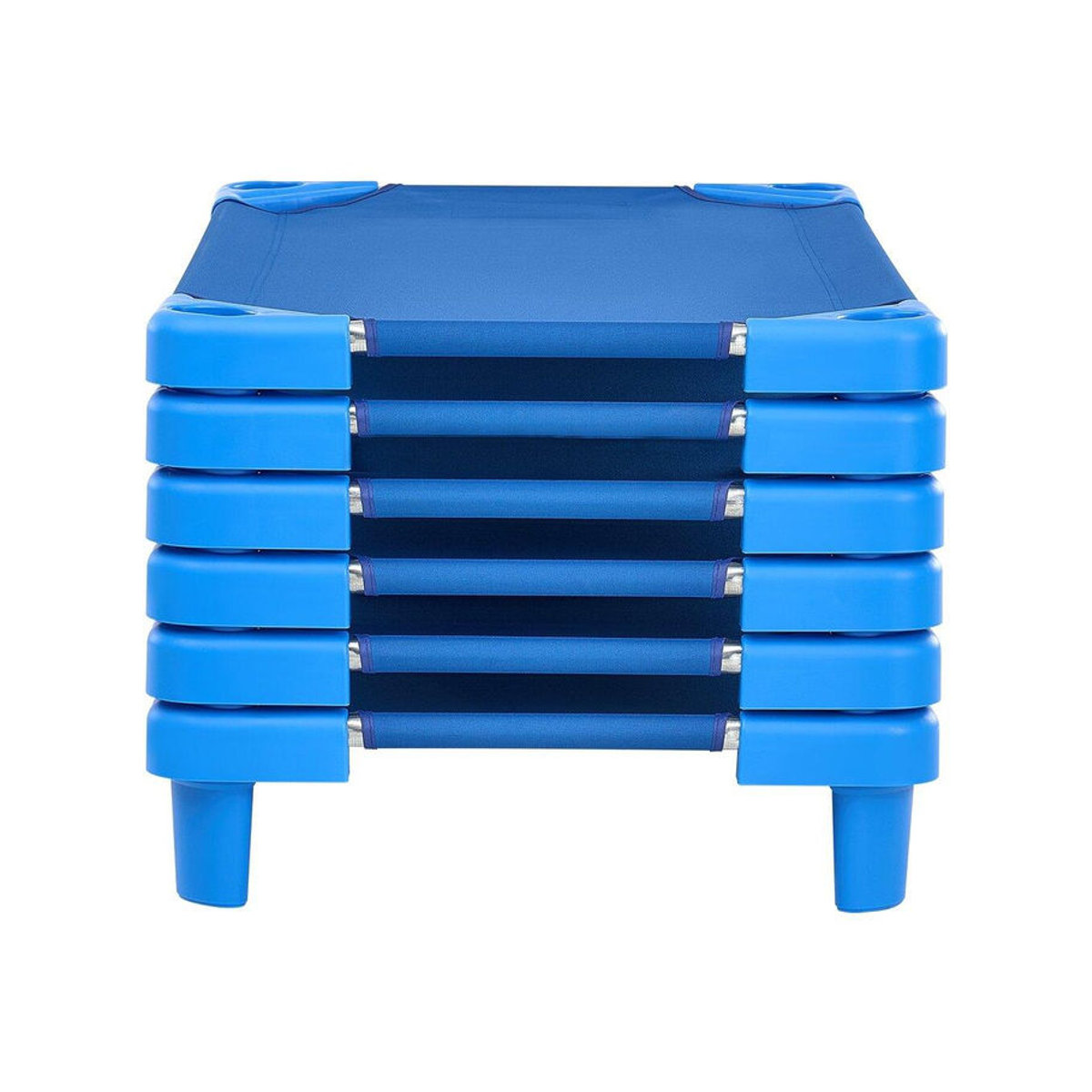 Buying Solutions MB Stapelbares Kinderbett für Kindergärten in Blau, 6er Pack - Bild 2