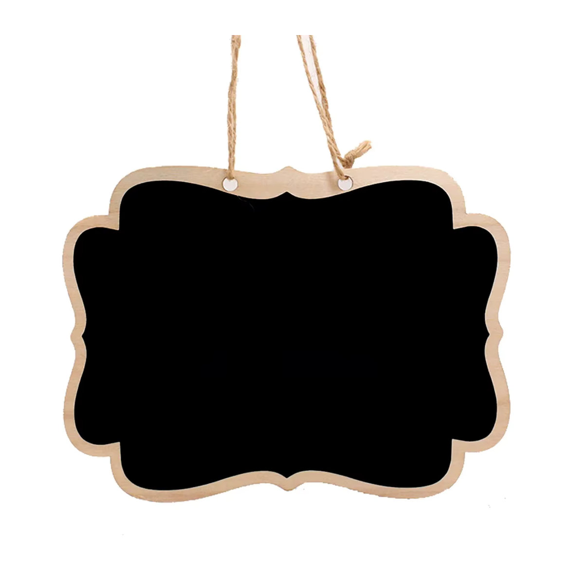 Bview Art Set aus 2 geometrischen Kreidetafeln aus Holz in Schwarz zur Wanddekoration für Kinderzimmer und Büro - Bild 7