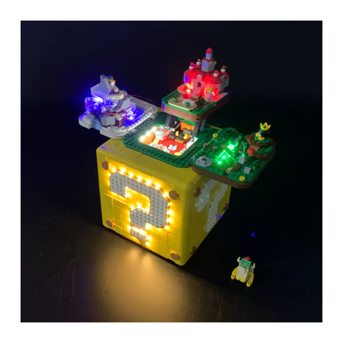 BYB LED-Beleuchtungsset für Super Mario 64 Fragezeichen und Blöcke, dekorative Lampe mit Fernbedienung, Gelb - Bild 2