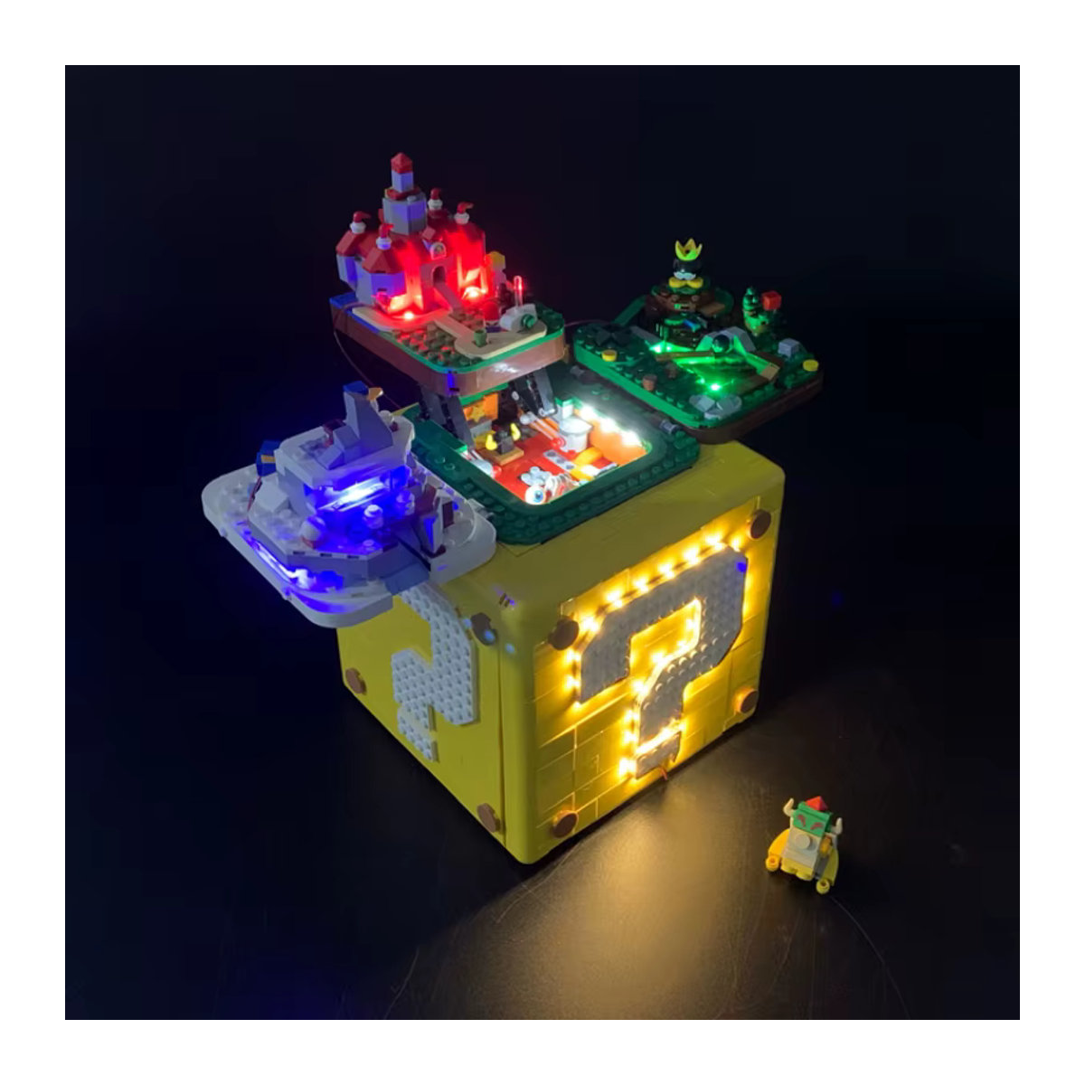 BYB LED-Beleuchtungsset für Super Mario 64 Fragezeichen und Blöcke, dekorative Lampe mit Fernbedienung, Gelb - Bild 3