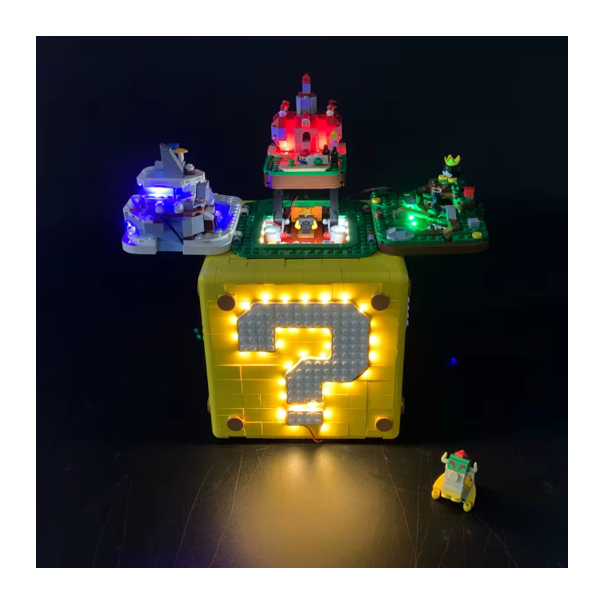 BYB LED-Beleuchtungsset für Super Mario 64 Fragezeichen und Blöcke, dekorative Lampe mit Fernbedienung, Gelb - Bild 4