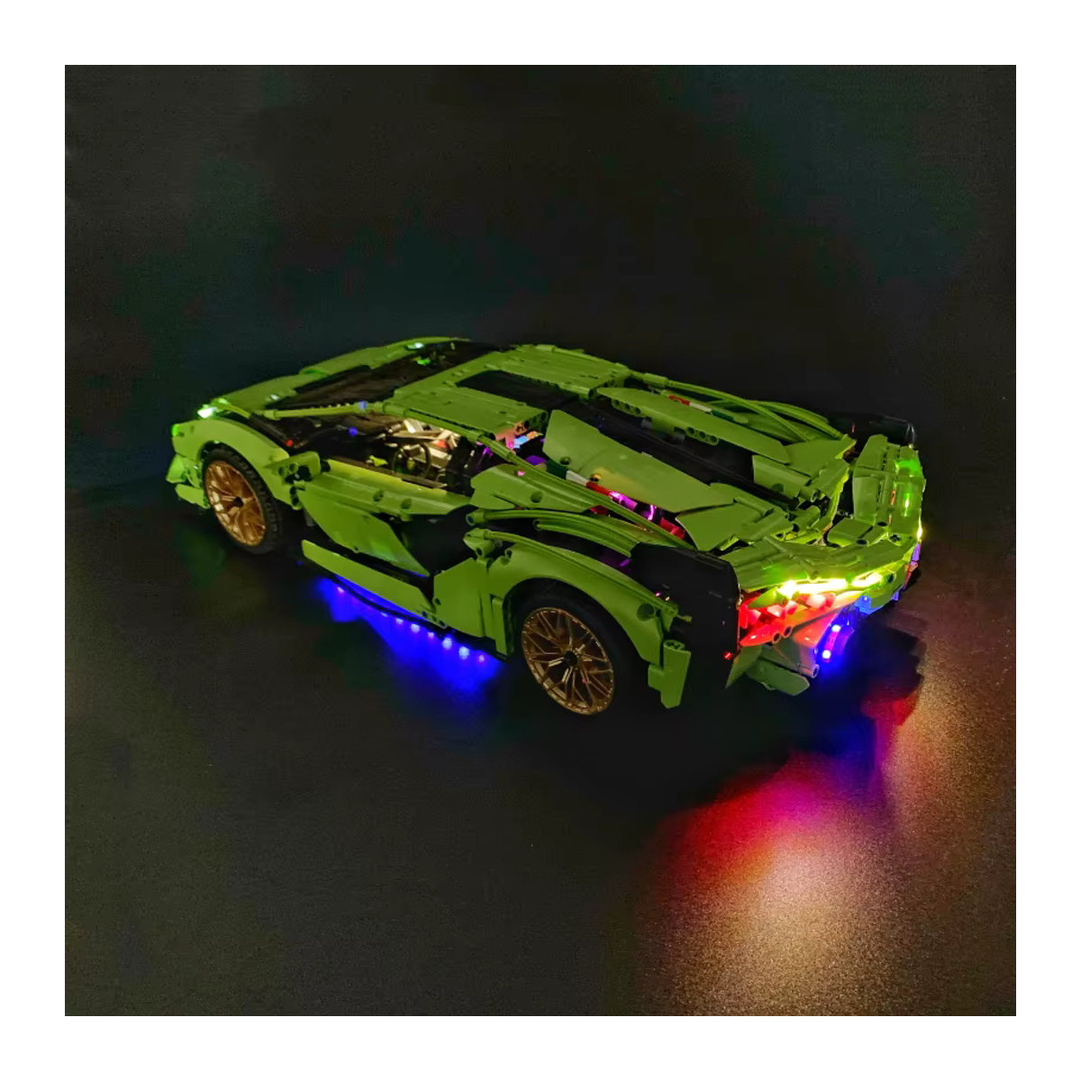 BYB LED-Lichtset für LEGO 42115 Lamborghini SIAN FKP in Grün mit Fernbedienung - Bild 3