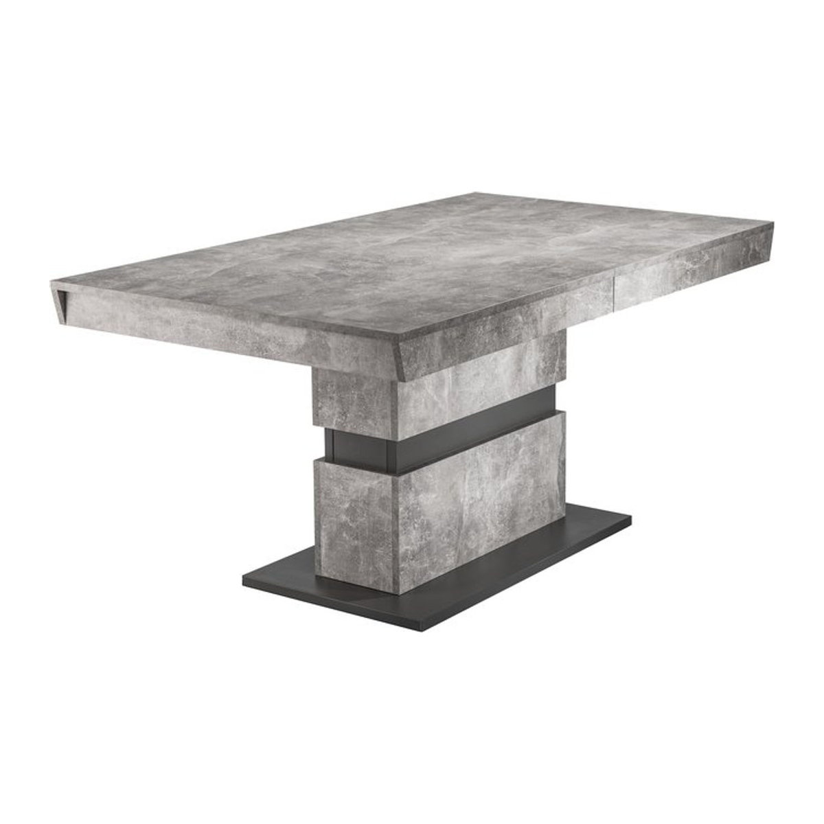 byLIVING Ausziehtisch MATTHEW in Beton-Optik, Anthrazit, B/H/T: 140 x 75 x 90 cm - Bild 1