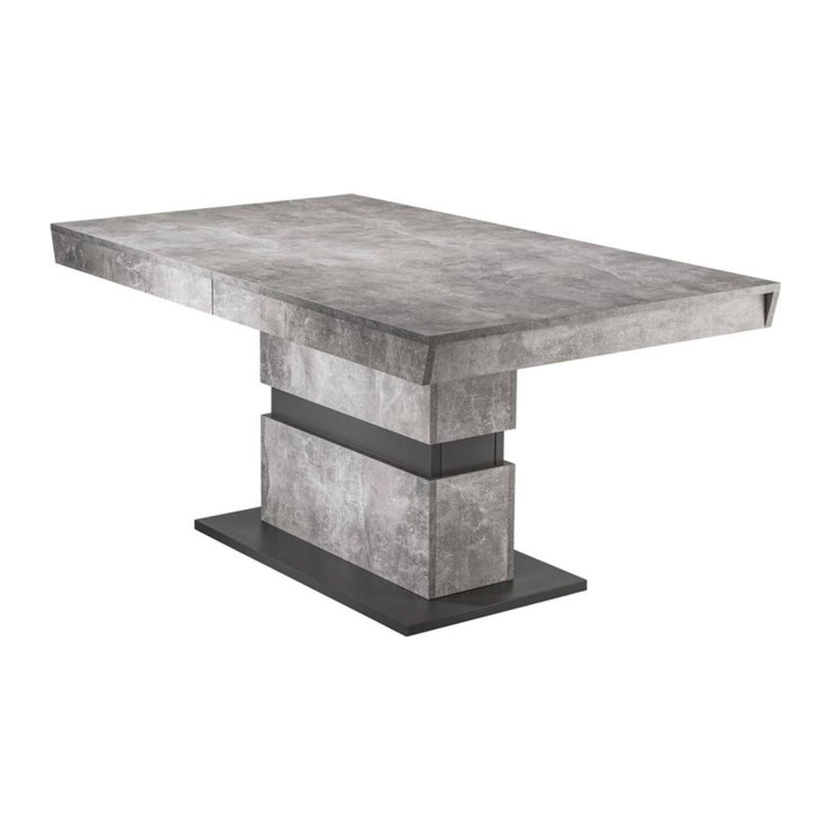 byLIVING Ausziehtisch MATTHEW in Beton-Optik, Anthrazit, B/H/T: 140 x 75 x 90 cm - Bild 2