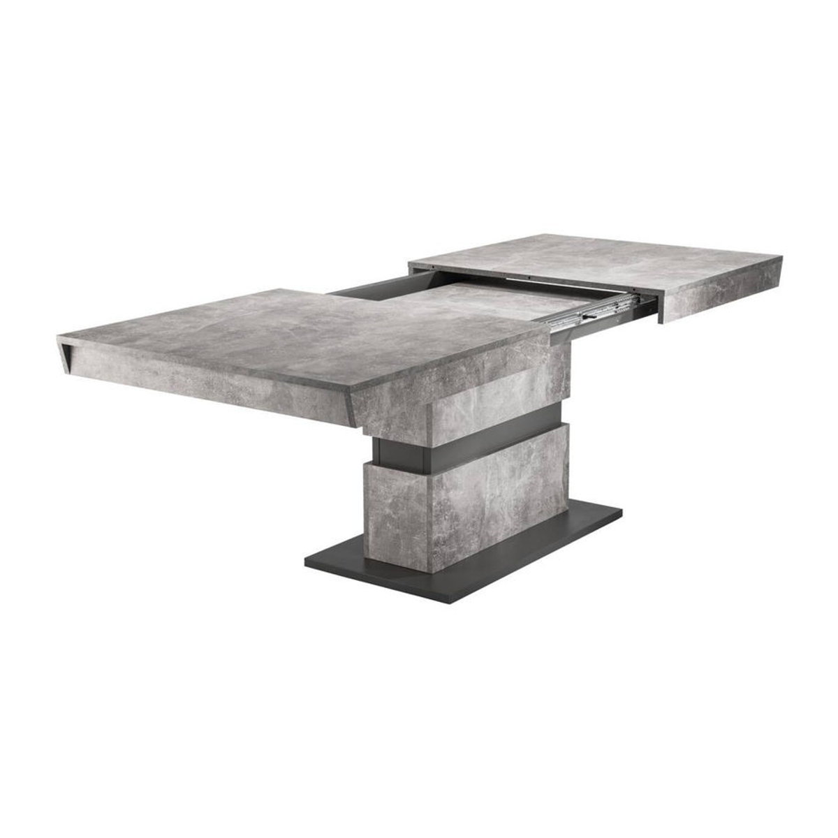 byLIVING Ausziehtisch MATTHEW in Beton-Optik, Anthrazit, B/H/T: 140 x 75 x 90 cm - Bild 3