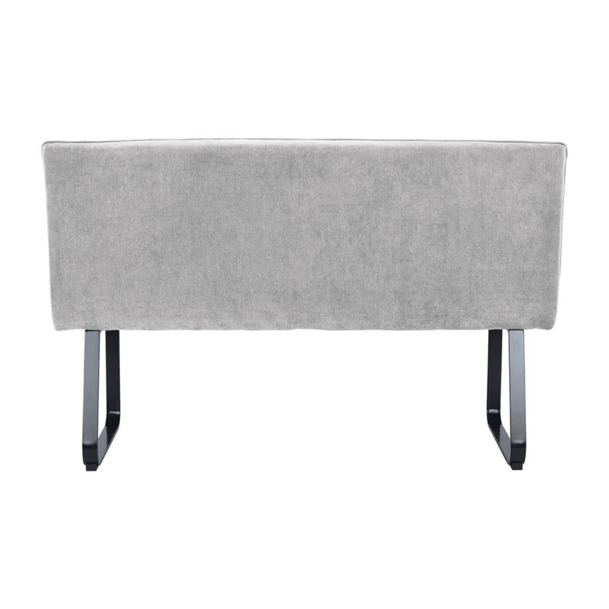 byLIVING Bank TALEA Modern in Grau mit schwarzem Metallgestell, B/H/T: 140 x 92 x 59 cm - Bild 3