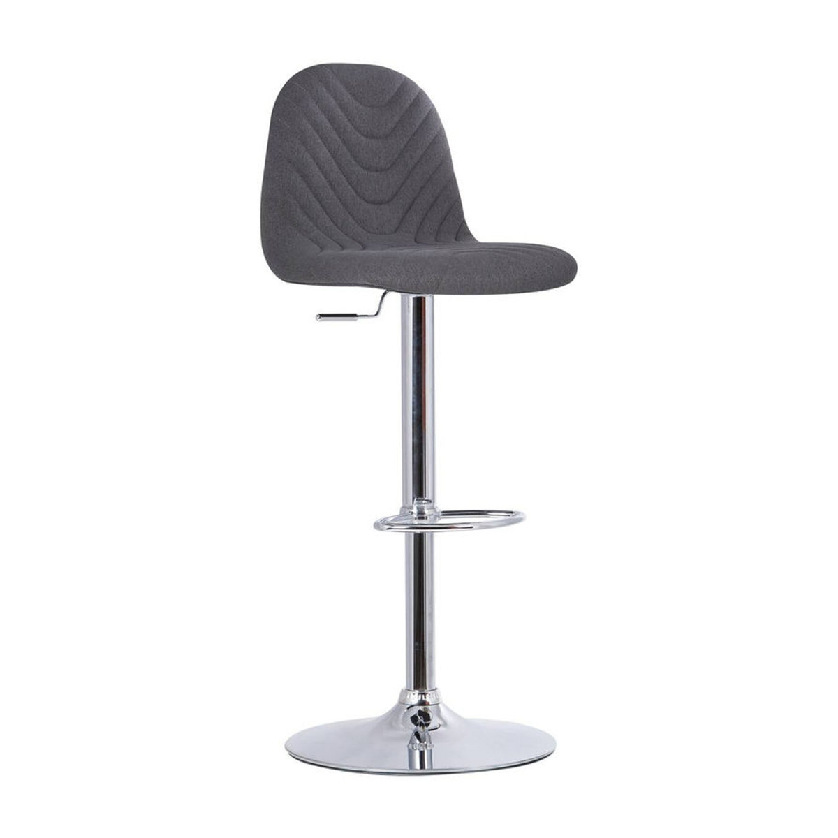 byLIVING Barhocker CASINO 2er-Set Modern Anthrazit Stoff und Metall B/H/T: 41 x 88 x 52,5 cm - Bild 2