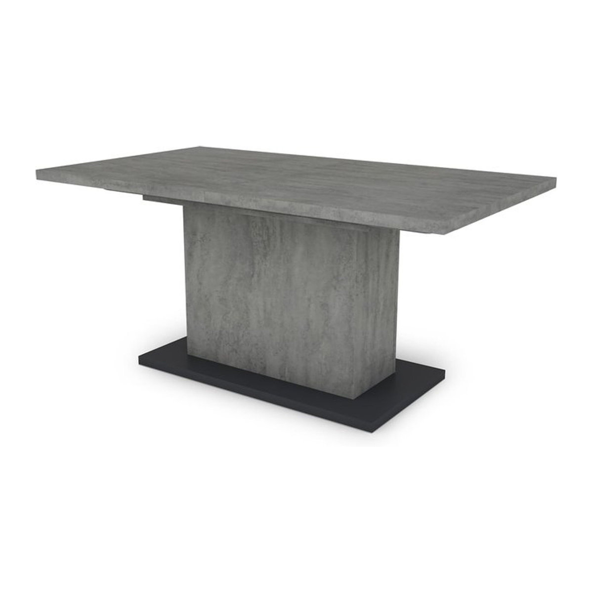 byLIVING Esstisch ATHEN Ausziehtisch in Beton-Optik Anthrazit Grau, B/H/T: 160 x 75 x 90 cm, erweiterbar auf 200 cm - Bild 1