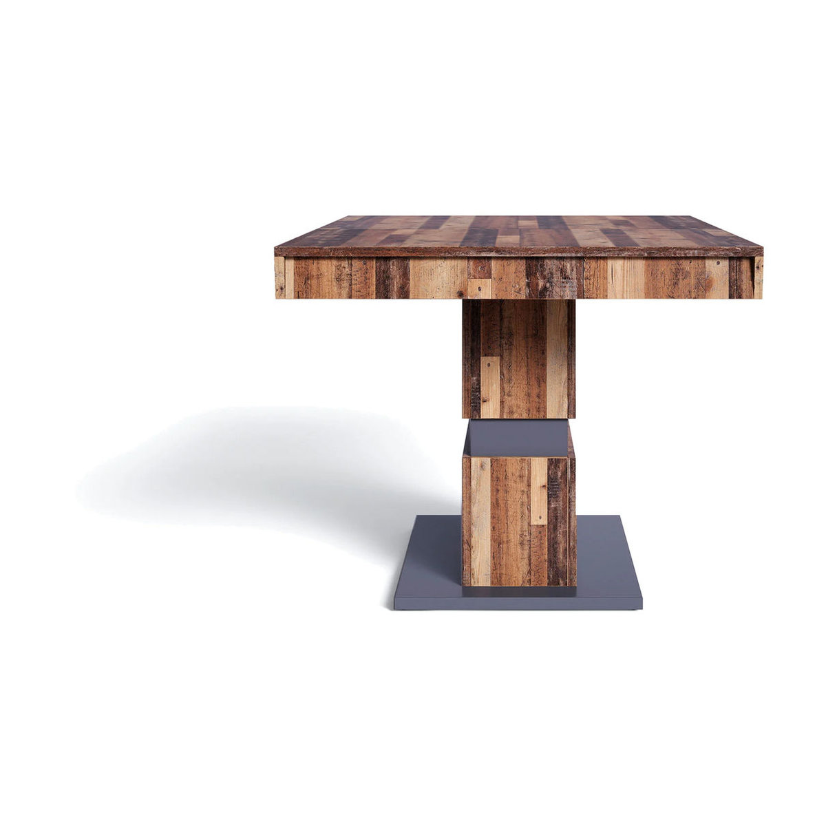 byLIVING Esstisch Matthew Ausziehtisch in Old Wood und Anthrazit, Rechteckig, Breite: 160 cm, Höhe: 75 cm - Bild 3