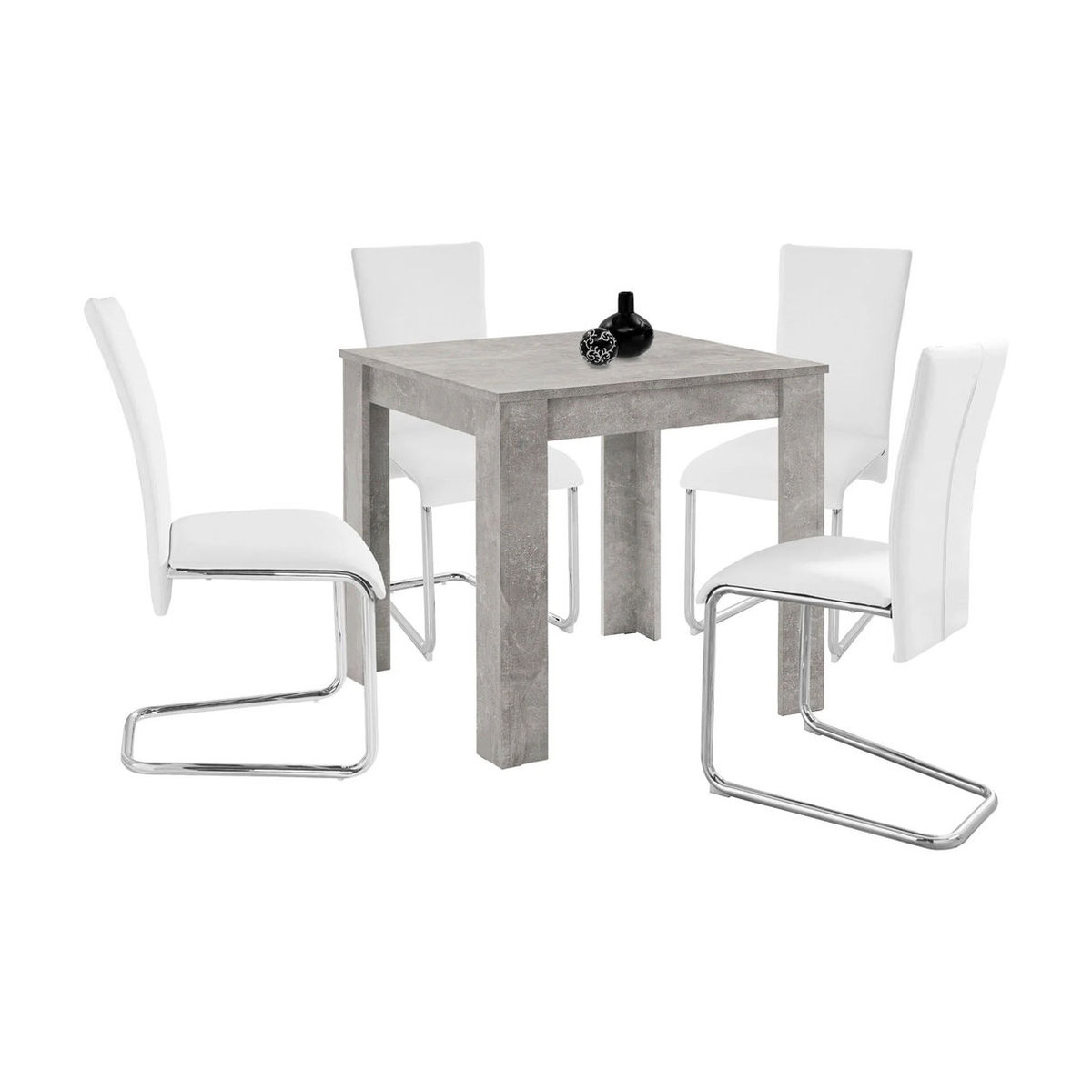 byLIVING Esstisch Nepal in Grau, Quadratisch, Beton-Optik, Breite: 80 cm, Höhe: 75 cm - Bild 2