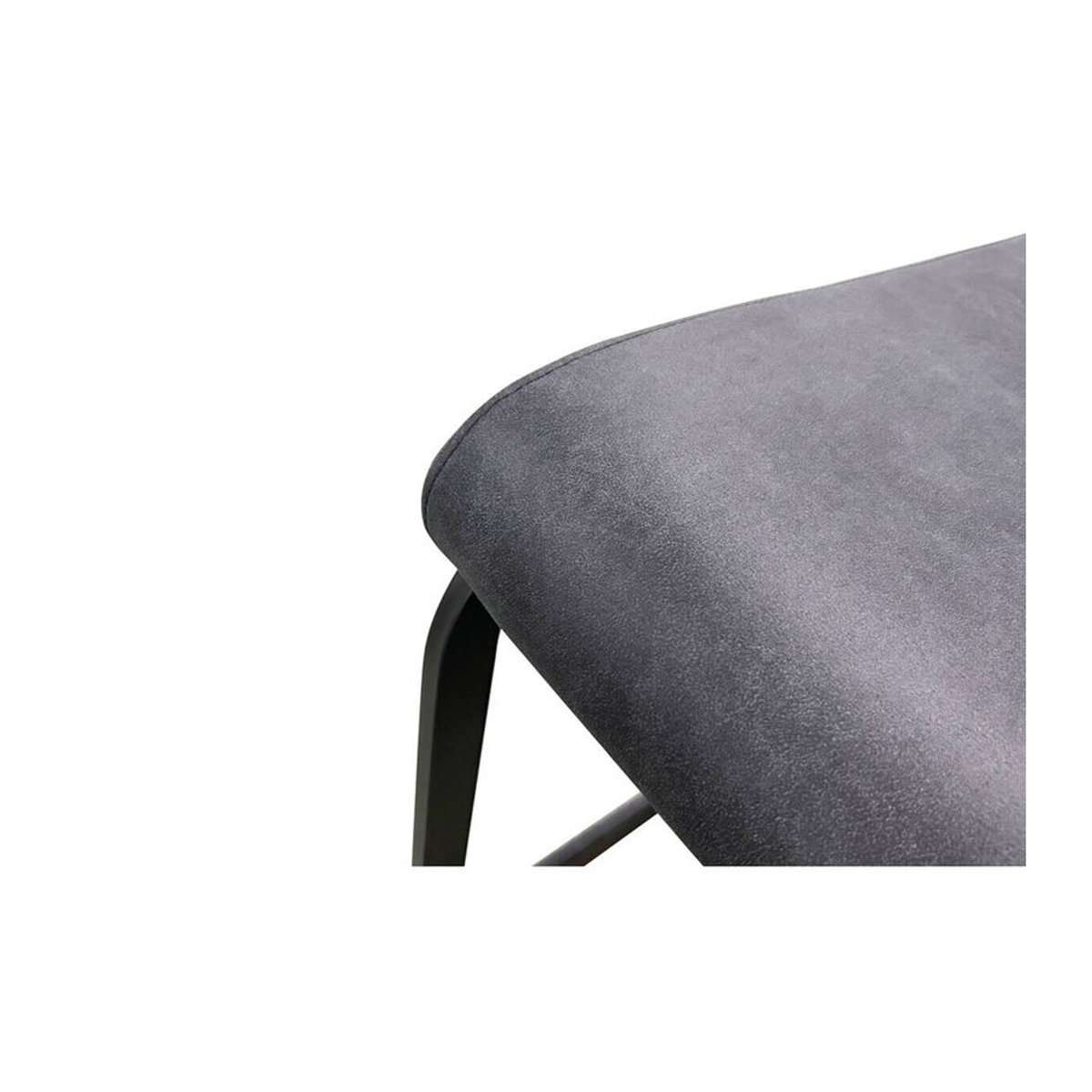 byLIVING Esszimmerstuhl BANFF 2er-Set Modern Anthrazit mit schwarzem Metallgestell B/H/T: 42 x 97 x 58 cm - Bild 2