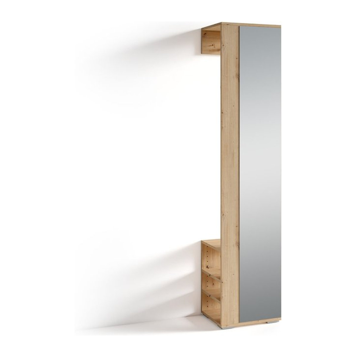 byLIVING Garderobenschrank BEN in Eiche Natur mit Drehtüren, B/T/H: 40 x 35 x 184 cm - Bild 1